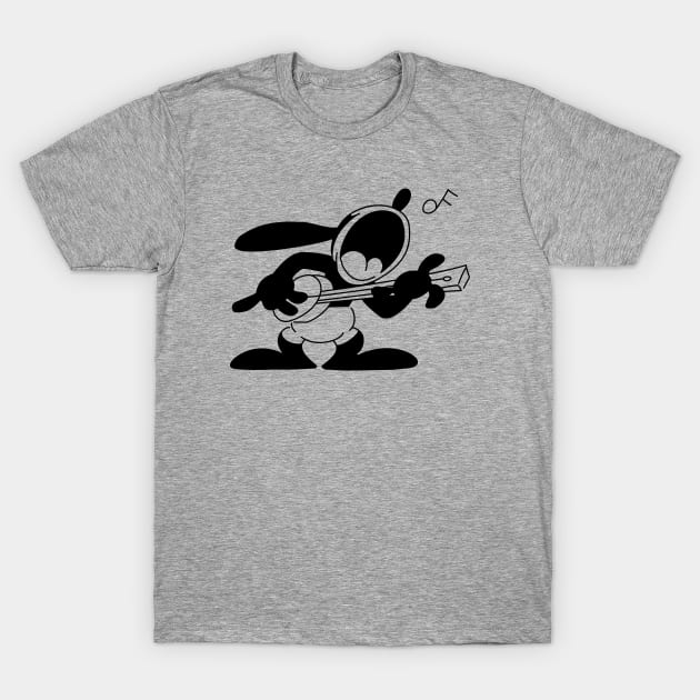 Guitar Oswald T-Shirt by NoirPineapple